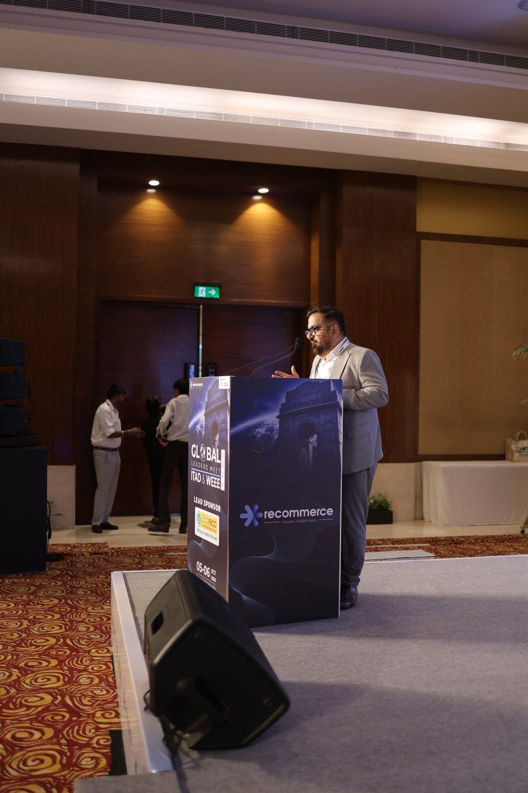 Addressing the delegates
