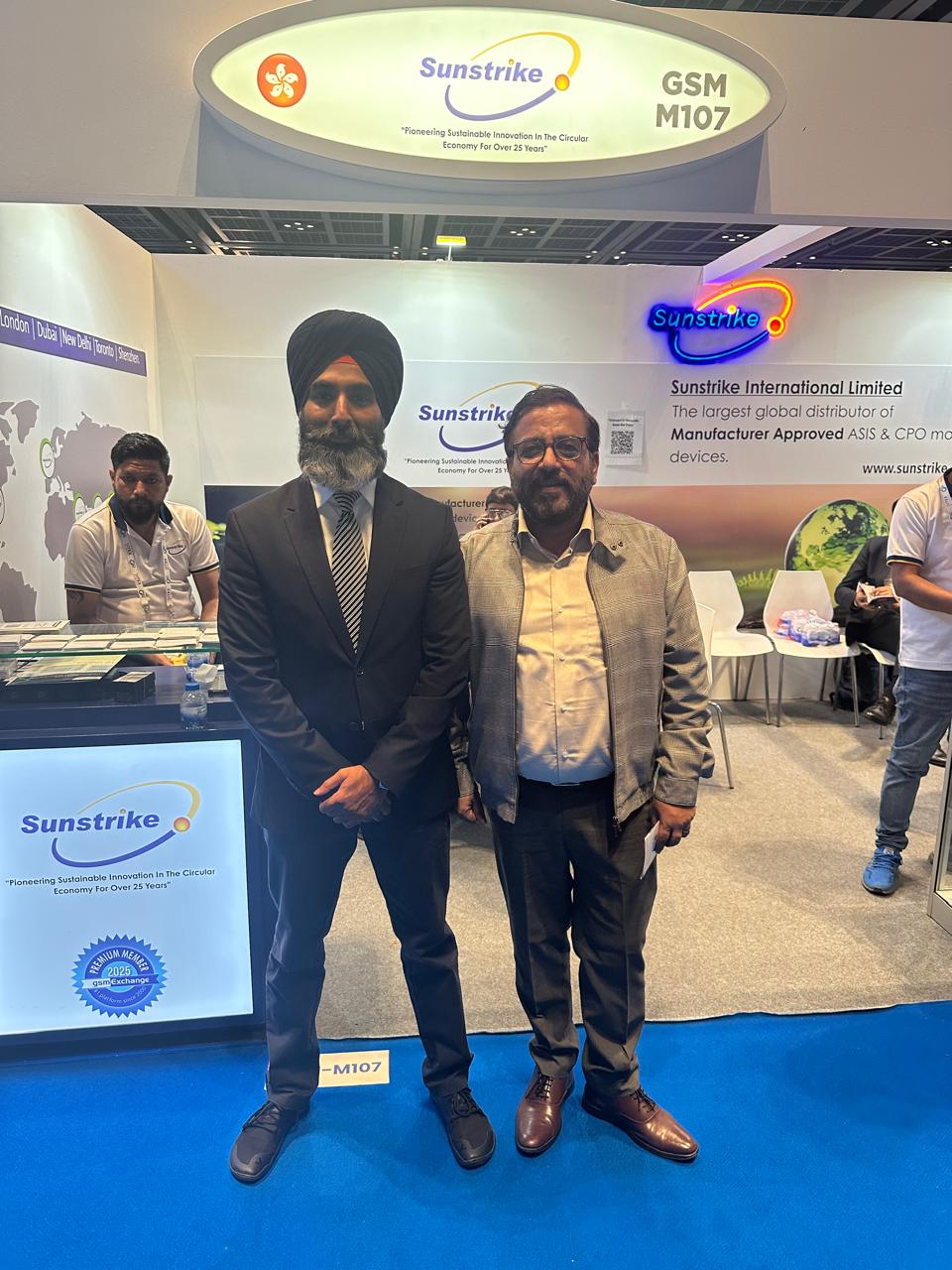 With the Sunstrike team at stand GSM M107