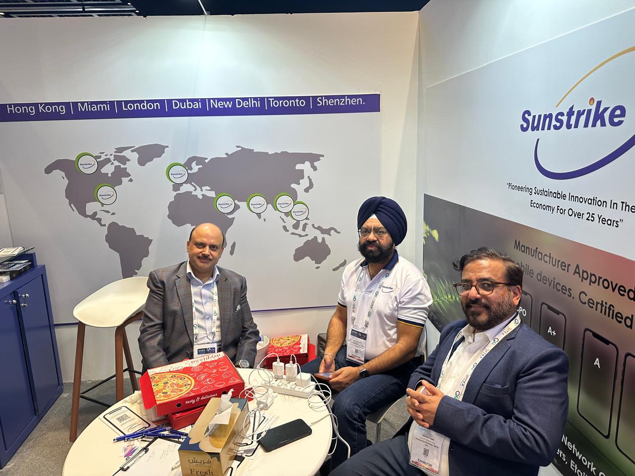 At the Sunstrike stand